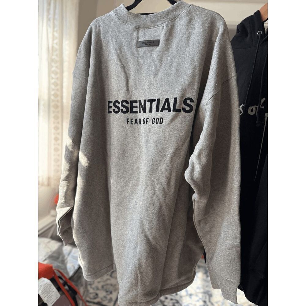NWT Essentials Fear of God Dark Oatmeal Crewneck